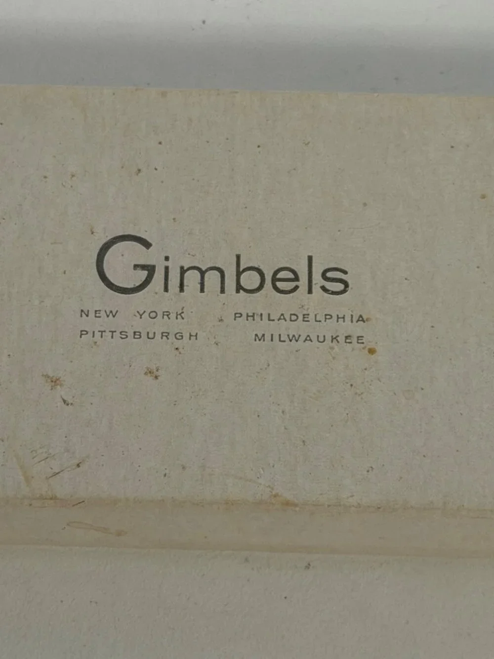 Vintage Gimbels Department Store Jewelry Gift Box New York Philadelphia Pittsbur
